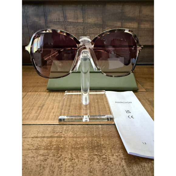 Longchamp LO705S 690 Oversized Butterfly Brown Tortoise Sunglasses Women\'s NEW main image 4